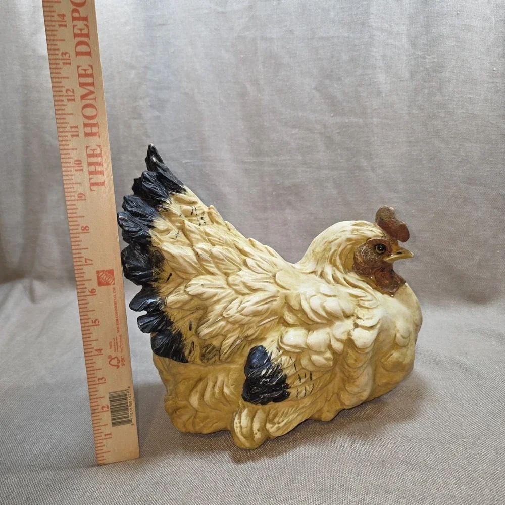 Plastic Angry Rooster Chicken Statue Kitchen Farmhouse Garden VTG Decor 11